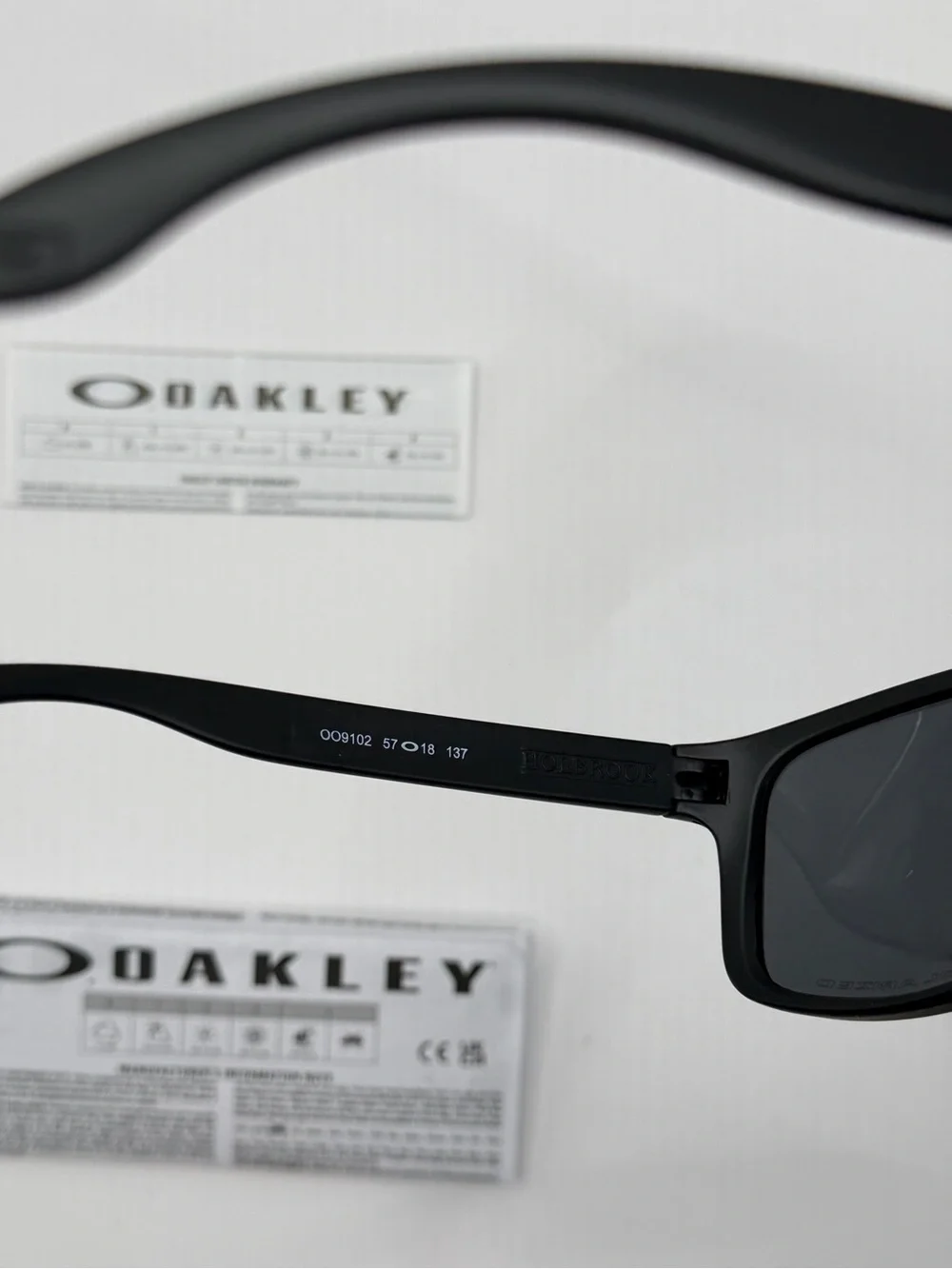 Oakley Holbrook 57/18 TEAM USA polarized lenses matte black frame sunglasses